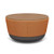 SitOnIt Pasea Mini Round Table, Dash Squash with Walnut Laminate Top SitOnIt Pasea Mini Round Table, Dash Squash with Walnut Laminate Top