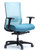 SitOnIt Novo High Mesh Back Large and Tall Task Chair with Black Frame and Base, Ocean Blue Mesh