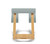 Varier Balans Kneeling Chair with NEW Green Tonal Upholstery and Light Brown Ash Frame, Rear View