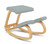 Varier Balans Kneeling Chair with NEW Green Tonal Upholstery and Light Brown Ash Frame, 3/4 Front View