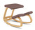 Varier Balans Kneeling Chair with NEW Brown Tonal Upholstery and Light Brown Ash Frame, 3/4 Front View