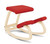 Varier balans Kneeling Chair Natural Ash Frame Revive Red fabric, 3/4 Front View