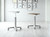 Kimball Aidin Mobile Medical Table in D-Shaped or Soft Rectangle Top