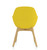 Jest Guest Chair in Canary, rear view Jest Guest Chair in Canary, rear view