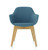Jest Guest Chair in Dusk, front view Jest Guest Chair in Dusk, front view