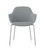 Jest Table Chair in Steel, front view Jest Table Chair in Steel, front view