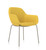 Jest Table Chair in Canary, side view Jest Table Chair in Canary, side view