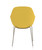 Jest Table Chair in Canary, rear view Jest Table Chair in Canary, rear view
