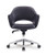 Melanie Swivel Arm Chair in Nappa Vinyl Black Melanie Swivel Arm Chair in Nappa Vinyl Black