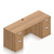 OTG Double Full Height Pedestal Credenza in Walnut Laminate OTG Double Full Height Pedestal Credenza in Walnut Laminate