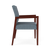 Lesro Brooklyn 400 lb. Capacity Oversized Guest Chair, Reframe Serene Upholstery, Mahogany Wood Frame, Side View Lesro Brooklyn 400 lb. Capacity Oversized Guest Chair, Reframe Serene Upholstery, Mahogany Wood Frame, Side View