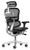 Ergohuman High Back with Leather Seat & Mesh Back, 3/4 Rear View Ergohuman High Back with Leather Seat & Mesh Back, 3/4 Rear View