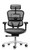 Ergohuman High Back with Leather Seat & Mesh Back, Front View Ergohuman High Back with Leather Seat & Mesh Back, Front View