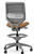 Solve ReActiv® Back Stool with Charcoal Back, Moxie Vinyl Walnut Upholstery, Titanium Frame and Base, White Lumbar, Armless Solve ReActiv® Back Stool with Charcoal Back, Moxie Vinyl Walnut Upholstery, Titanium Frame and Base, White Lumbar, Armless