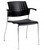 Global Sonic Stacker, Carton of 2, Black with Optional Fixed Arms, 3/4 Front View Global Sonic Stacker, Carton of 2, Black with Optional Fixed Arms, 3/4 Front View
