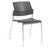 Global Sonic Stacker, Carton of 2, Shadow with Chrome Frame, Armless, 3/4 Front View