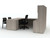 AIS Calibrate U-Desk with Optional Hutch and Blue Smooth Tackboard, Looks Likatre Laminate AIS Calibrate U-Desk with Optional Hutch and Blue Smooth Tackboard, Looks Likatre Laminate