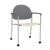 Chat Healthcare Guest Chair with Flint Poly Back, Sand Poly Seat, Silver Frame and Flint Armcaps, Casters Chat Healthcare Guest Chair with Flint Poly Back, Sand Poly Seat, Silver Frame and Flint Armcaps, Casters