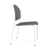 Chat Healthcare Armless Guest Chair with Flint Poly Back and Seat, White Frame  Chat Healthcare Armless Guest Chair with Flint Poly Back and Seat, White Frame