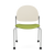 Chat Healthcare Armless Guest Chair with Sand Poly Back, Dillon Apple Green Seat, Silver Frame and Casters Chat Healthcare Armless Guest Chair with Sand Poly Back, Dillon Apple Green Seat, Silver Frame and Casters