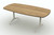 AIS Day to Day Pebble Conference Table with Arc Aluminum T-Base, Landmark Laminate and Chalk Base AIS Day to Day Pebble Conference Table with Arc Aluminum T-Base, Landmark Laminate and Chalk Base