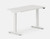 Branch Duo Height Adjustable Desk, White Base with White Top