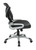Mesh Back Task with Faux Leather Seat, side view with flip up arms Mesh Back Task with Faux Leather Seat, side view with flip up arms