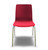 Cempa Stacker, Carmine Red with Silver Powder Coat Finish Cempa Stacker, Carmine Red with Silver Powder Coat Finish