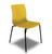 Cempa Stacker, Marigold with Black Powder Coat Finish Cempa Stacker, Marigold with Black Powder Coat Finish