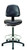 Dauphin Tec Line Cleanroom Vinyl Stool Bar Height with Footring, Front View Dauphin Tec Line Cleanroom Vinyl Stool Bar Height with Footring, Front View