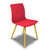 Cempa 4-Post Alfresco Chair with Red Shell and Marigold Legs Cempa 4-Post Alfresco Chair with Red Shell and Marigold Legs