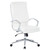 Office Chairs USA High Back Manager Chair with Chrome Finish, White, 3/4 Front View Office Chairs USA High Back Manager Chair with Chrome Finish, White, 3/4 Front View