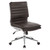 Office Chairs USA Mid Back Armless Manager Chair with Chrome Finish, Espresso, 3/4 Front View Office Chairs USA Mid Back Armless Manager Chair with Chrome Finish, Espresso, 3/4 Front View