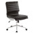Office Chairs USA Mid Back Armless Manager Chair with Chrome Finish, Black, 3/4 Front View Office Chairs USA Mid Back Armless Manager Chair with Chrome Finish, Black, 3/4 Front View