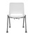 SitOnIt Flyte Stacking Nester, White Shell, Black Frame and Casters, Rear View SitOnIt Flyte Stacking Nester, White Shell, Black Frame and Casters, Rear View