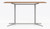 KFI Studios Vaux 72" Conference Table with Bar Height Base, Cafelle Laminate Top and Silver Base KFI Studios Vaux 72" Conference Table with Bar Height Base, Cafelle Laminate Top and Silver Base