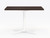 KFI Studios 42"W Vaux Square Cafe Table, Cafelle Laminate Top and White Base KFI Studios 42"W Vaux Square Cafe Table, Cafelle Laminate Top and White Base