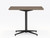 KFI Studios 36"W Vaux Square Cafe Table, Teak Laminate Top and Black Base KFI Studios 36"W Vaux Square Cafe Table, Teak Laminate Top and Black Base