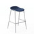 KFI Studios Vale Low Back Barstool with Midnight PET Shell and Silver Frame KFI Studios Vale Low Back Barstool with Midnight PET Shell and Silver Frame