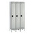 Safco 3 Column Single Tier Steel Lockers, Grey, 3/4 Front View Safco 3 Column Single Tier Steel Lockers, Grey, 3/4 Front View