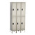 Safco 3 Column Double Tier Steel Lockers, Tan, 3/4 Front View Safco 3 Column Double Tier Steel Lockers, Tan, 3/4 Front View