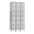 Safco 3 Column Six Tier Steel Lockers, Grey, 3/4 Front View Safco 3 Column Six Tier Steel Lockers, Grey, 3/4 Front View