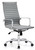 Ribbed High Back Executive Conference, Grey Ribbed High Back Executive Conference, Grey
