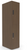 AMQ Uptake Two Door, Single Wide Laminate Storage Locker, Clear Walnut Laminate, 3/4 Front View AMQ Uptake Two Door, Single Wide Laminate Storage Locker, Clear Walnut Laminate, 3/4 Front View