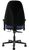 Sitmatic High Back Alpha™ ESD & Cleanroom, Blue X-Static Vinyl, Black Aluminum Base, Optional 1N Arms, Rear View Sitmatic High Back Alpha™ ESD & Cleanroom, Blue X-Static Vinyl, Black Aluminum Base, Optional 1N Arms, Rear View