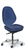 Sitmatic GoodFit High Back ESD (Electrostatic Dissipative) with Standard Seat, Antistatic Blue Vinyl, Armless, Polished Aluminum Base, 3/4 Front View