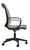 Sitmatic Amici Conference, Durathane Grey Upholstery, Black Nylon Base, Optional Fixed Black Nylon Arms, Side View Sitmatic Amici Conference, Durathane Grey Upholstery, Black Nylon Base, Optional Fixed Black Nylon Arms, Side View