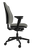 Sitmatic AutoSit Mid Back Task Chair, Aerohyde Vinyl Ash Upholstery, Black Nylon Base, Optional 4D Arms, Side View Sitmatic AutoSit Mid Back Task Chair, Aerohyde Vinyl Ash Upholstery, Black Nylon Base, Optional 4D Arms, Side View
