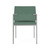 Lesro Avon Fully Upholstered Armless Guest Chair, Emerge Aloe Upholstery, Silver Frame Finish, Rear View Lesro Avon Fully Upholstered Armless Guest Chair, Emerge Aloe Upholstery, Silver Frame Finish, Rear View
