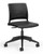 KI Strive Student Task Chair Quickship, Black Shell, Black Base, 3/4 Front View